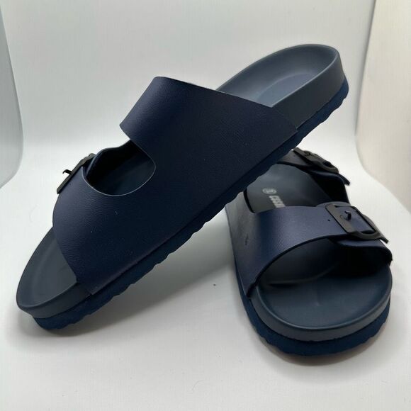 CUSHIONAIRE Women's soft footbed Sandal with +Comfort 9 NAVY - Picture 7 of 7